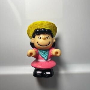 Vintage 1966 Peanuts Lucy PVC Figure 2.5” McDonald’s Happy Meal Toy